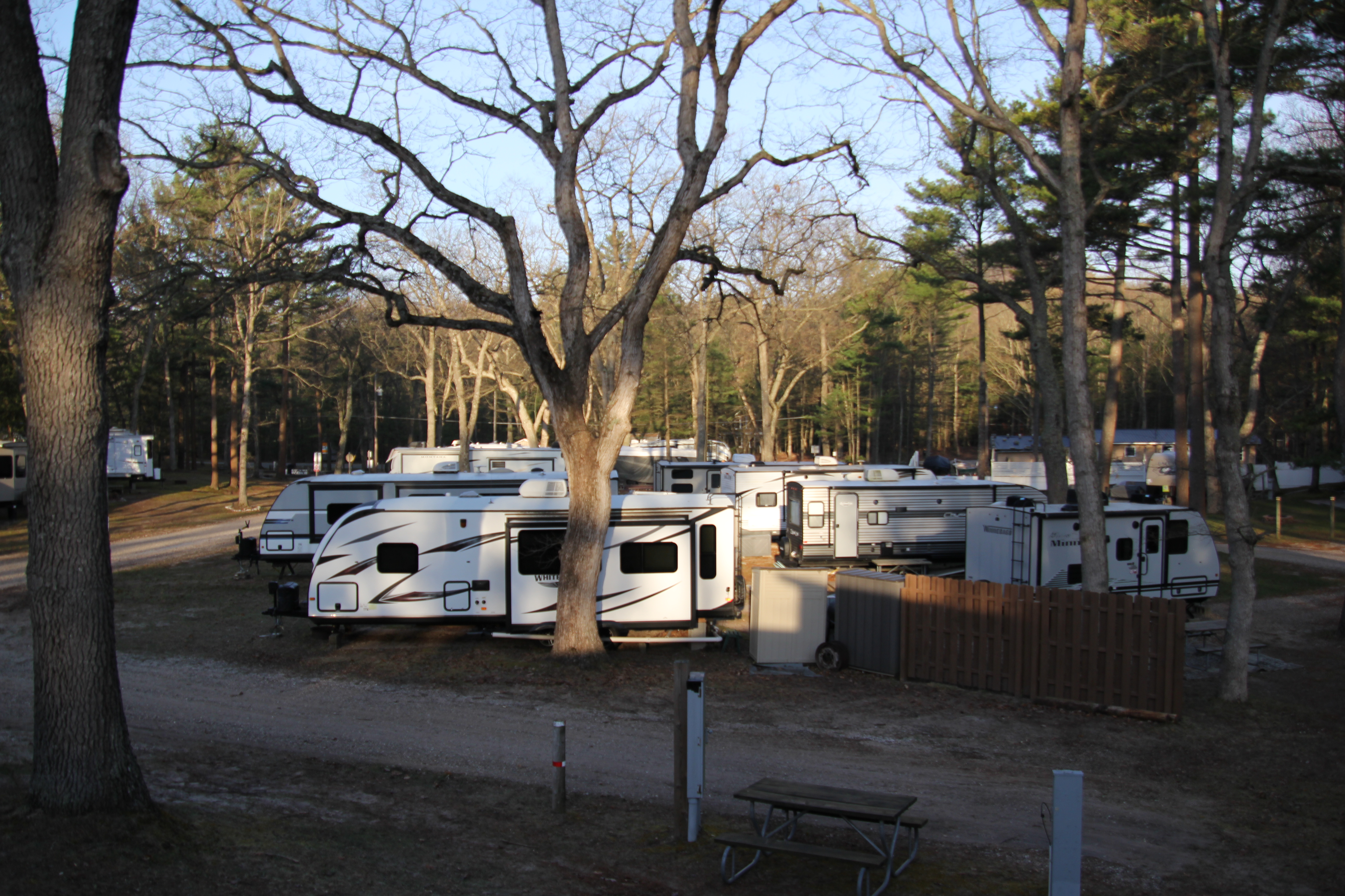 RV Campsites Whispering Surf Campground at Bass Lake